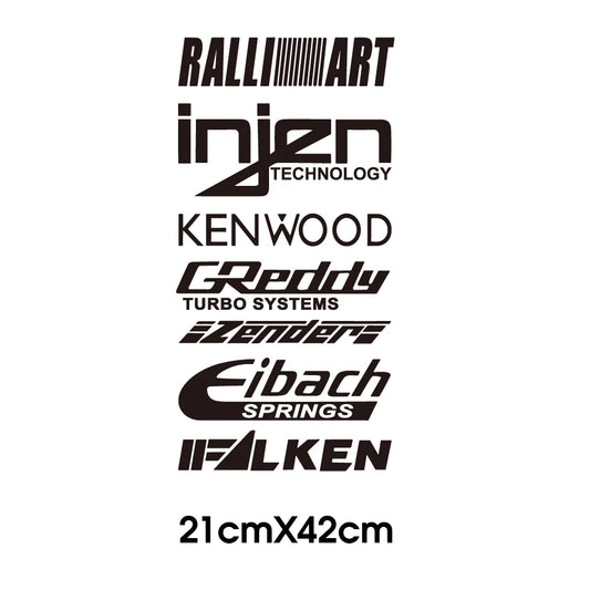 Adesivo Vinil Patrocinadores Turbo