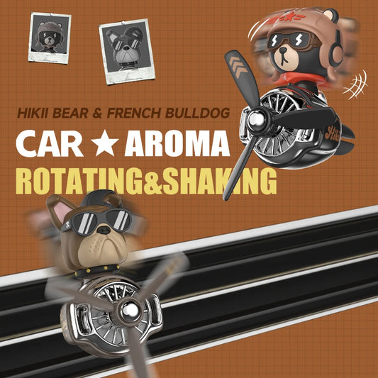 Aromatizador Bulldog Giratório para Carro