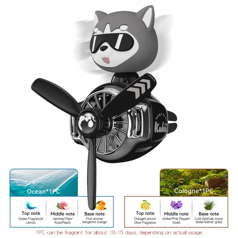 Aromatizador Bulldog Giratório para Carro