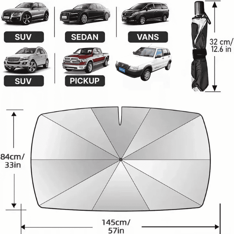 SOMBRACAR PRO - O ÚNICO COM 3 CAMADAS DE PROTEÇÃO