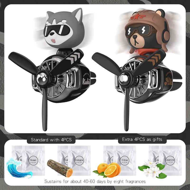 Aromatizador Bulldog Giratório para Carro