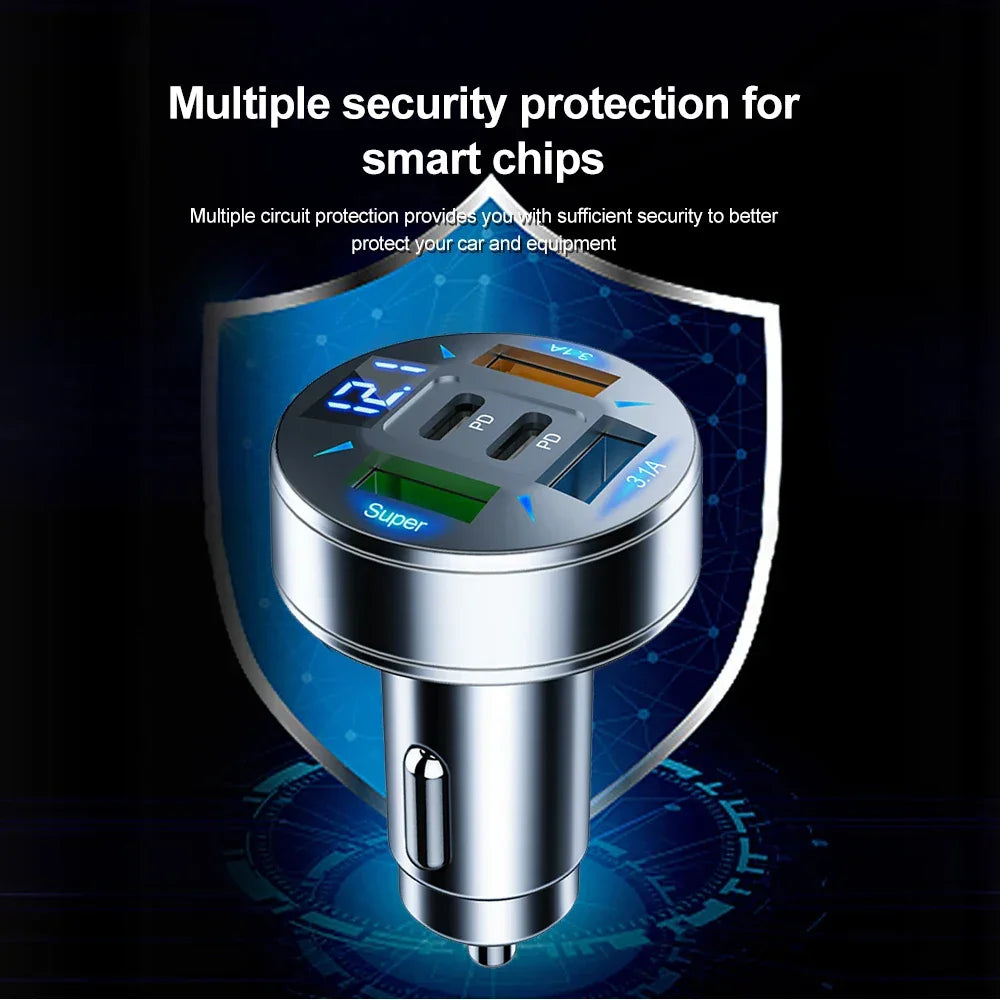 Carregador Veicular 250W 5 Portas