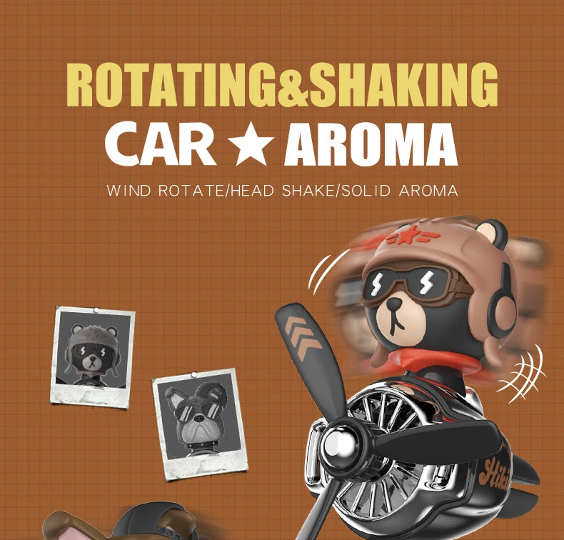 Aromatizador Bulldog Giratório para Carro