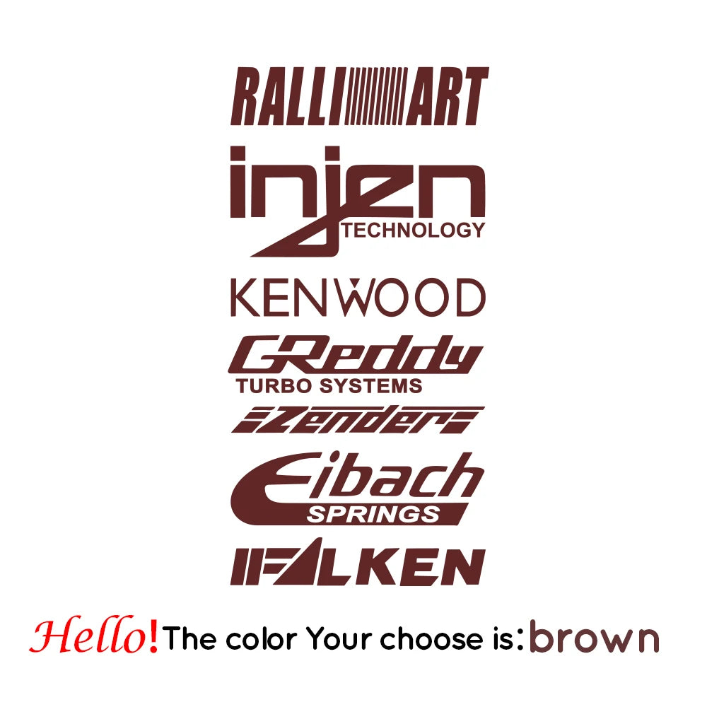 Adesivo Vinil Patrocinadores Turbo