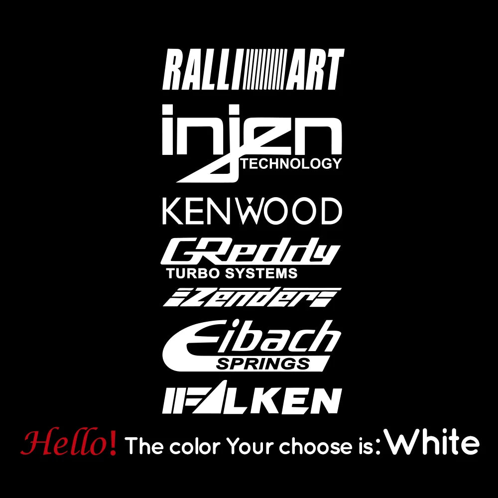 Adesivo Vinil Patrocinadores Turbo