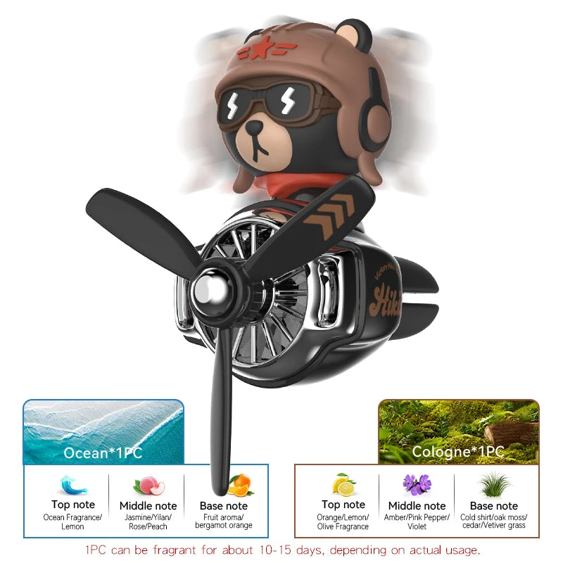 Aromatizador Bulldog Giratório para Carro