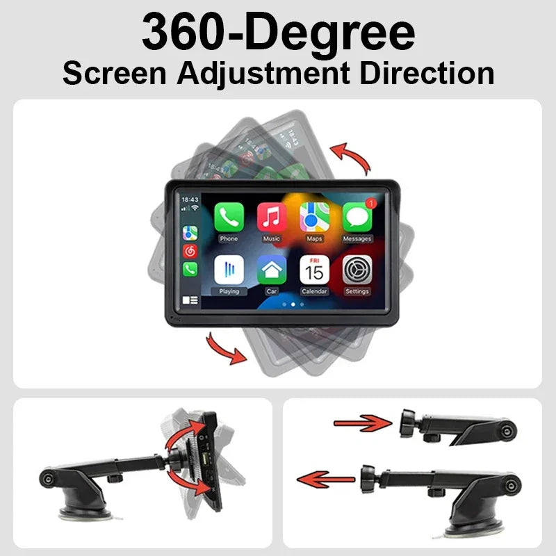 Player Multimídia 7 com Wireless CarPlay