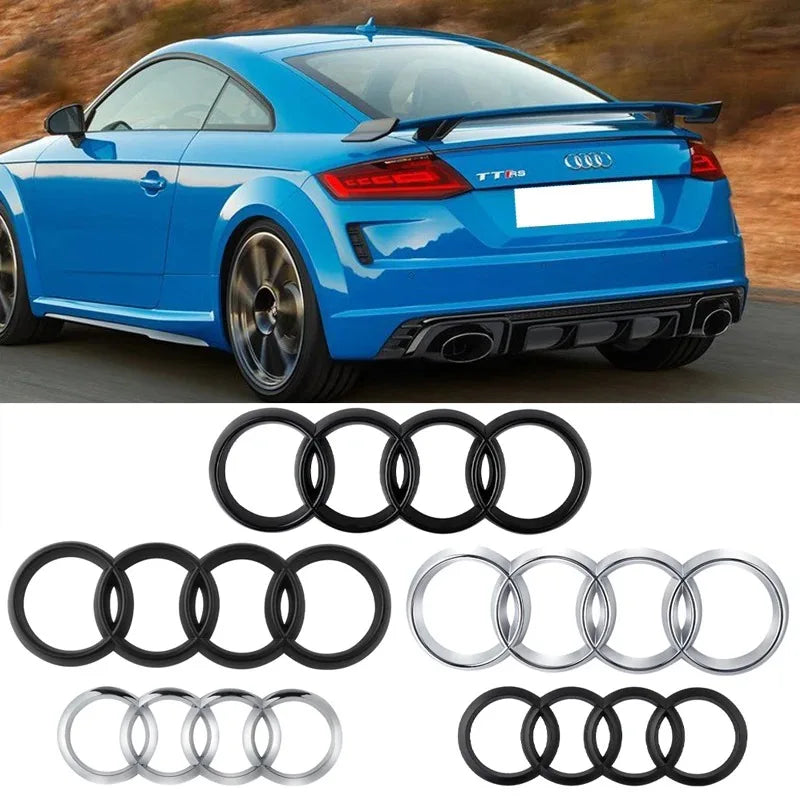 Emblema 4 Anéis Audi para Carro