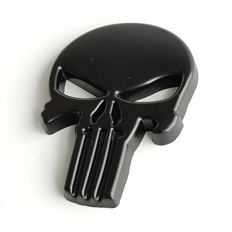 Emblema Cromado 3D Caveira