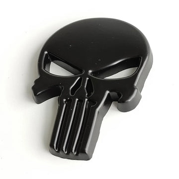 Emblema Cromado 3D Caveira