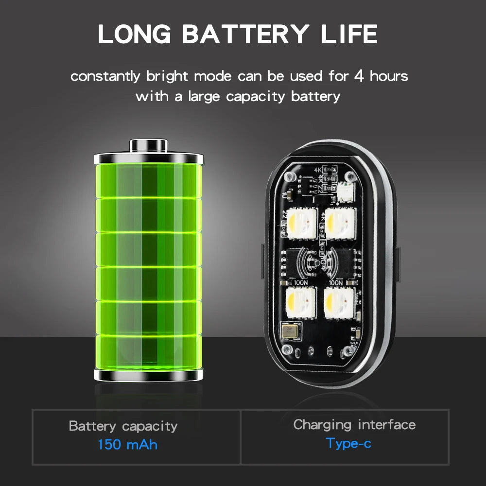 Luzes LED Estroboscópicas Recarregáveis