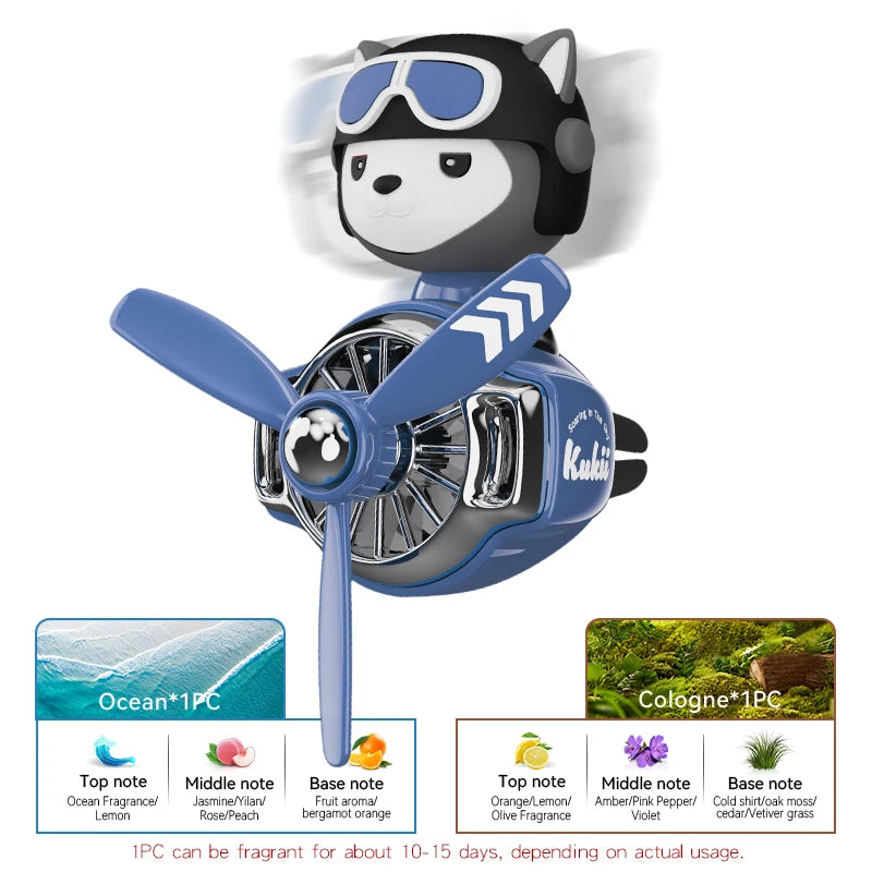 Aromatizador Bulldog Giratório para Carro