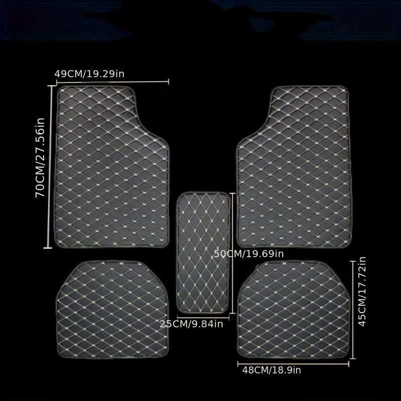 Kit 5 Tapetes de PU Impermeáveis