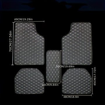 Kit 5 Tapetes de PU Impermeáveis