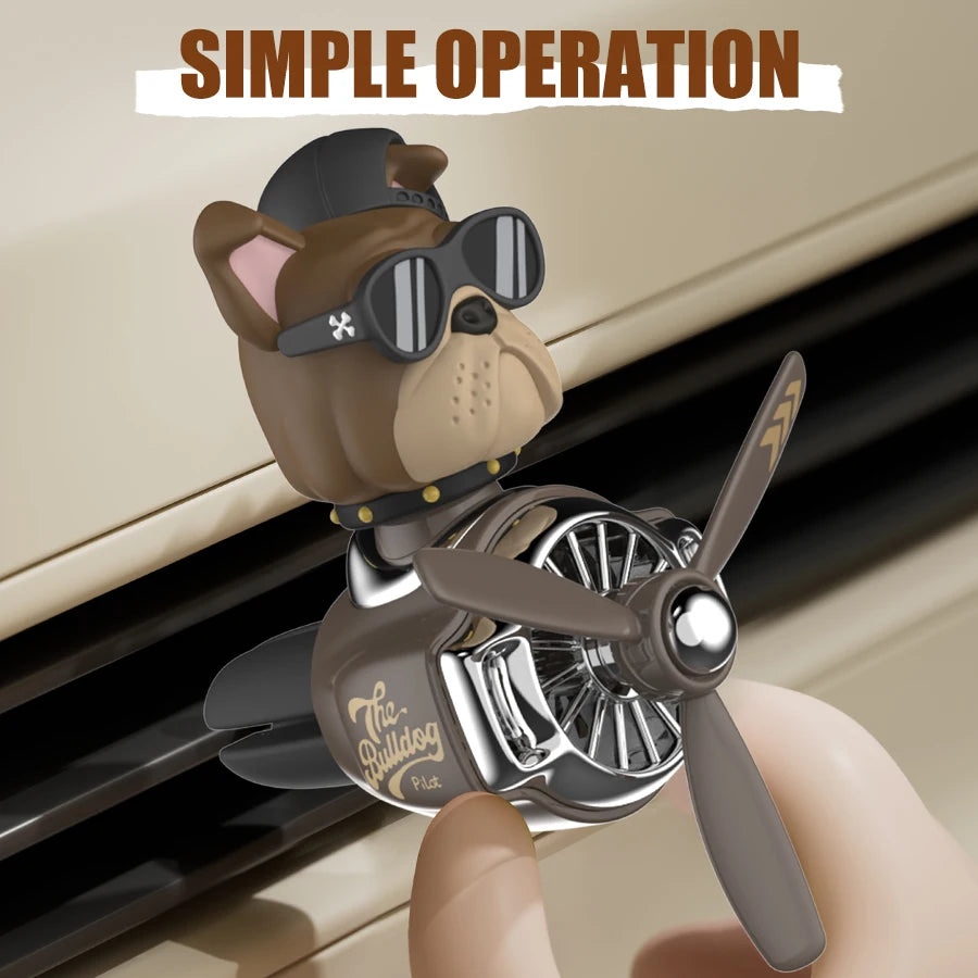 Aromatizador Bulldog Giratório para Carro