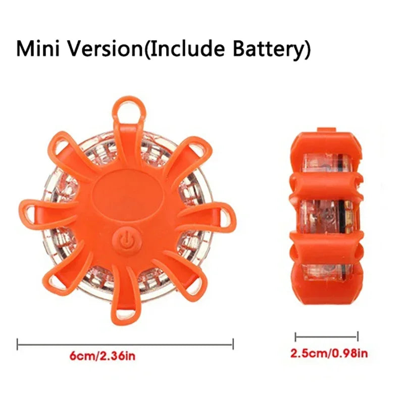 Luz de Advertência LED Recarregável 9 Modos