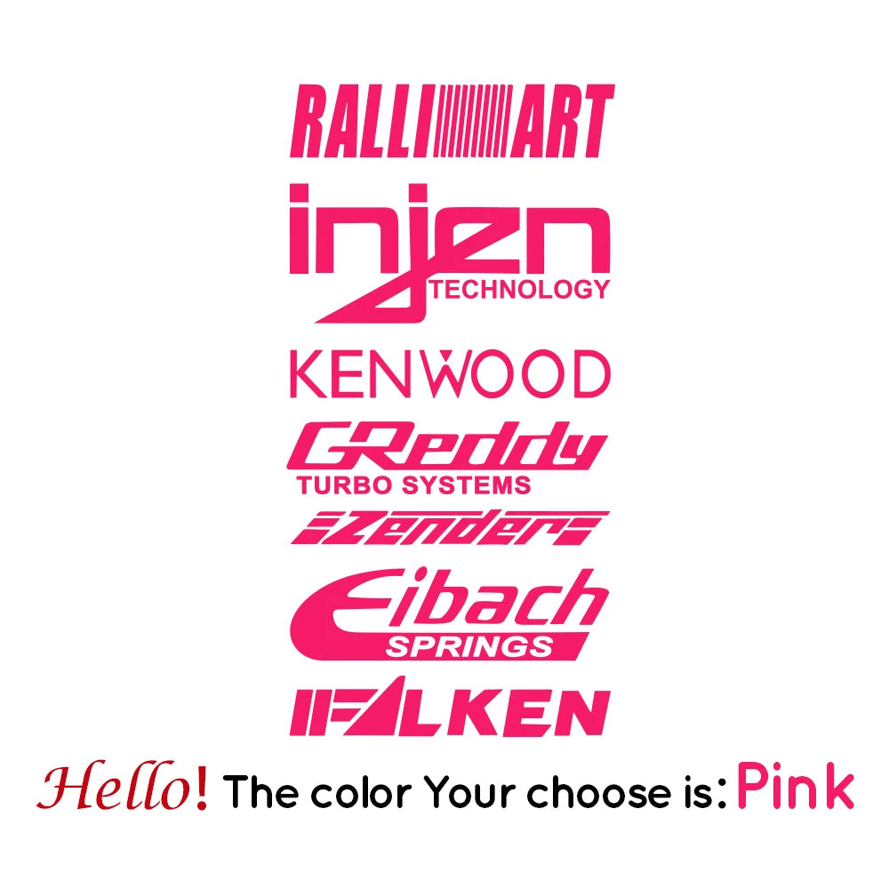 Adesivo Vinil Patrocinadores Turbo