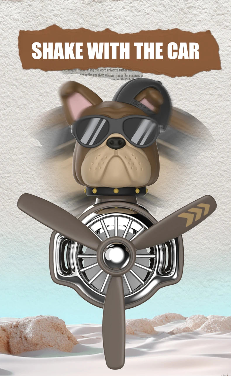 Aromatizador Bulldog Giratório para Carro