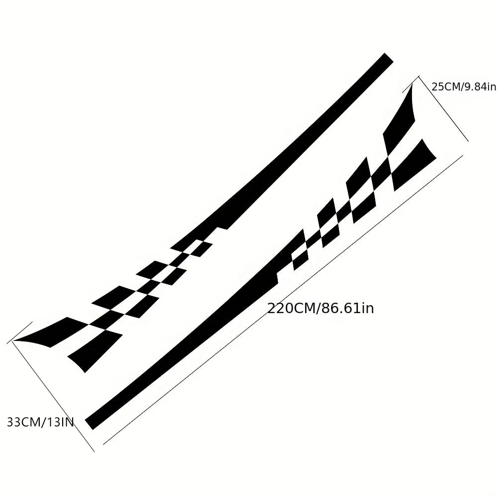 Kit 2 Adesivos Vinil Racing & Camuflagem