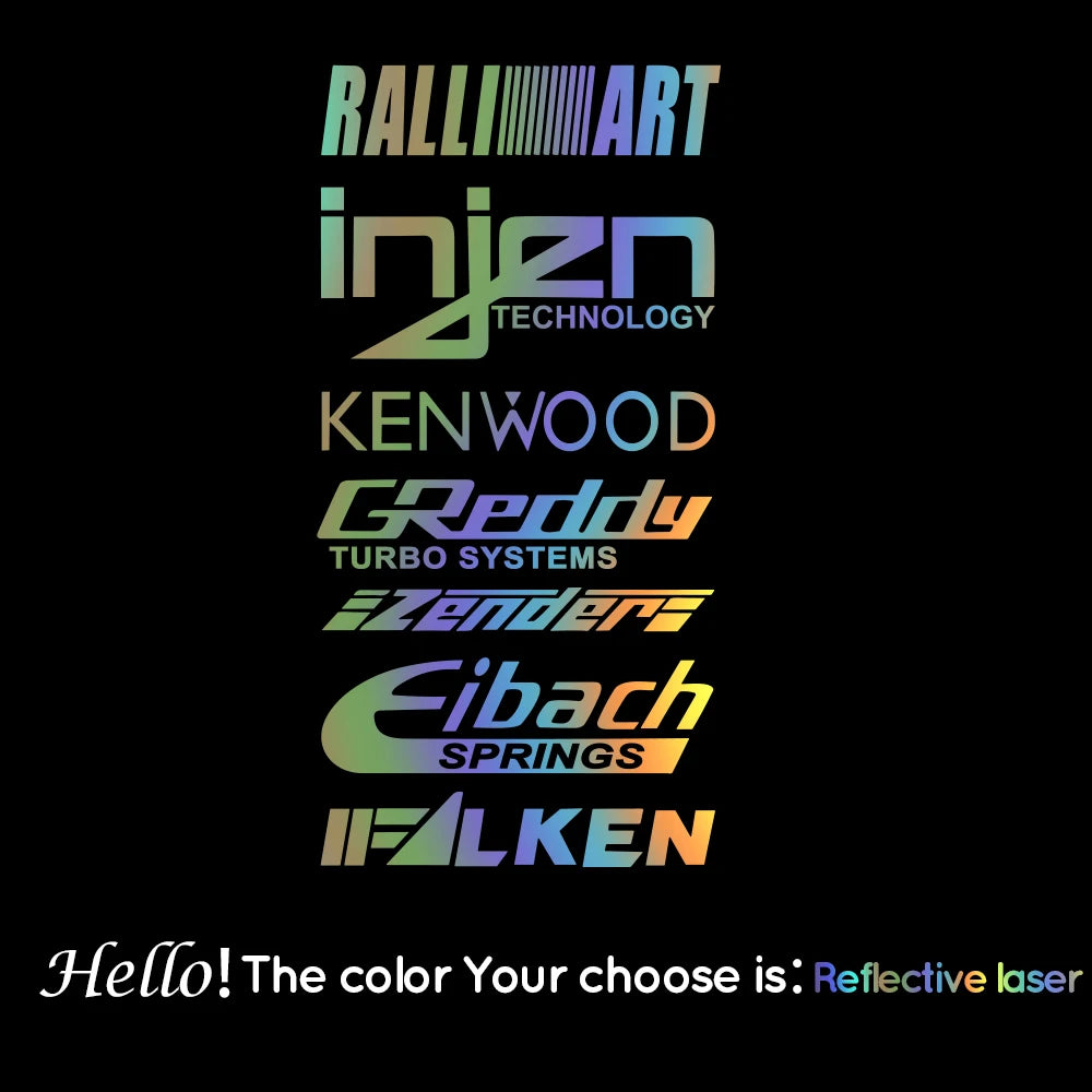 Adesivo Vinil Patrocinadores Turbo