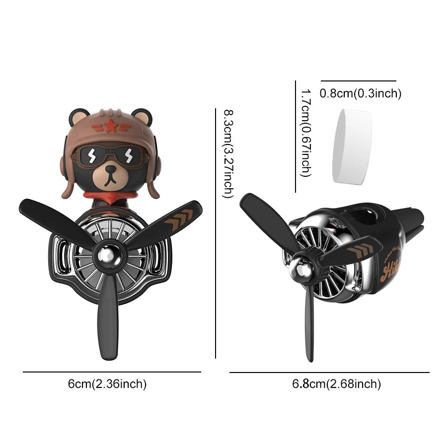 Aromatizador Bulldog Giratório para Carro