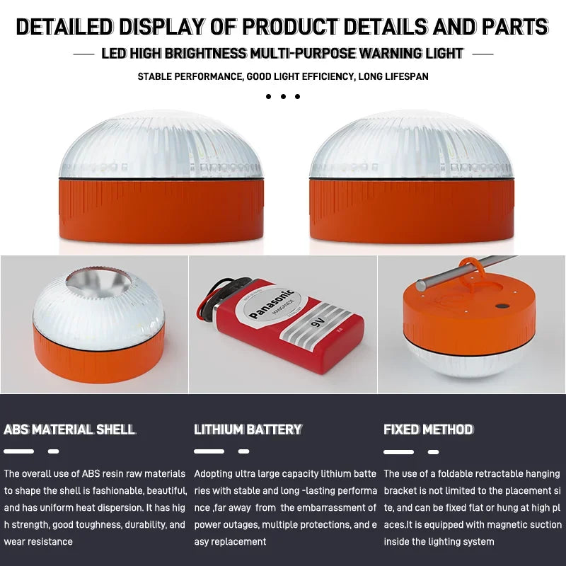 Luz de Emergência LED Magnética