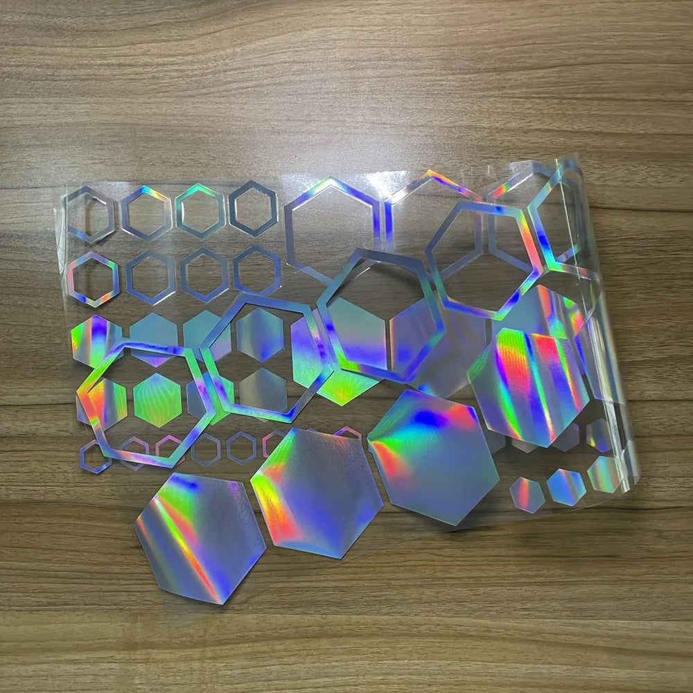 Kit 52 Adesivos Hexagonais para Carro