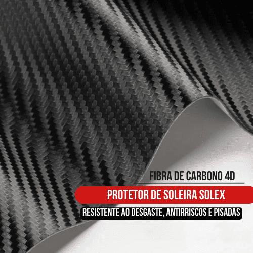 SOLEX SOLEIRAS PREMIUM DE FIBRA DE CARBONO 4D ANTI-RISCO