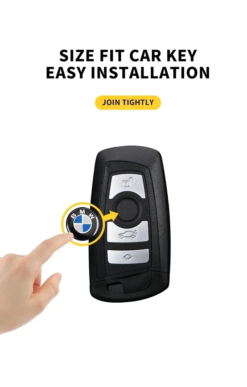 Adesivo Emblema Botão Rádio BMW