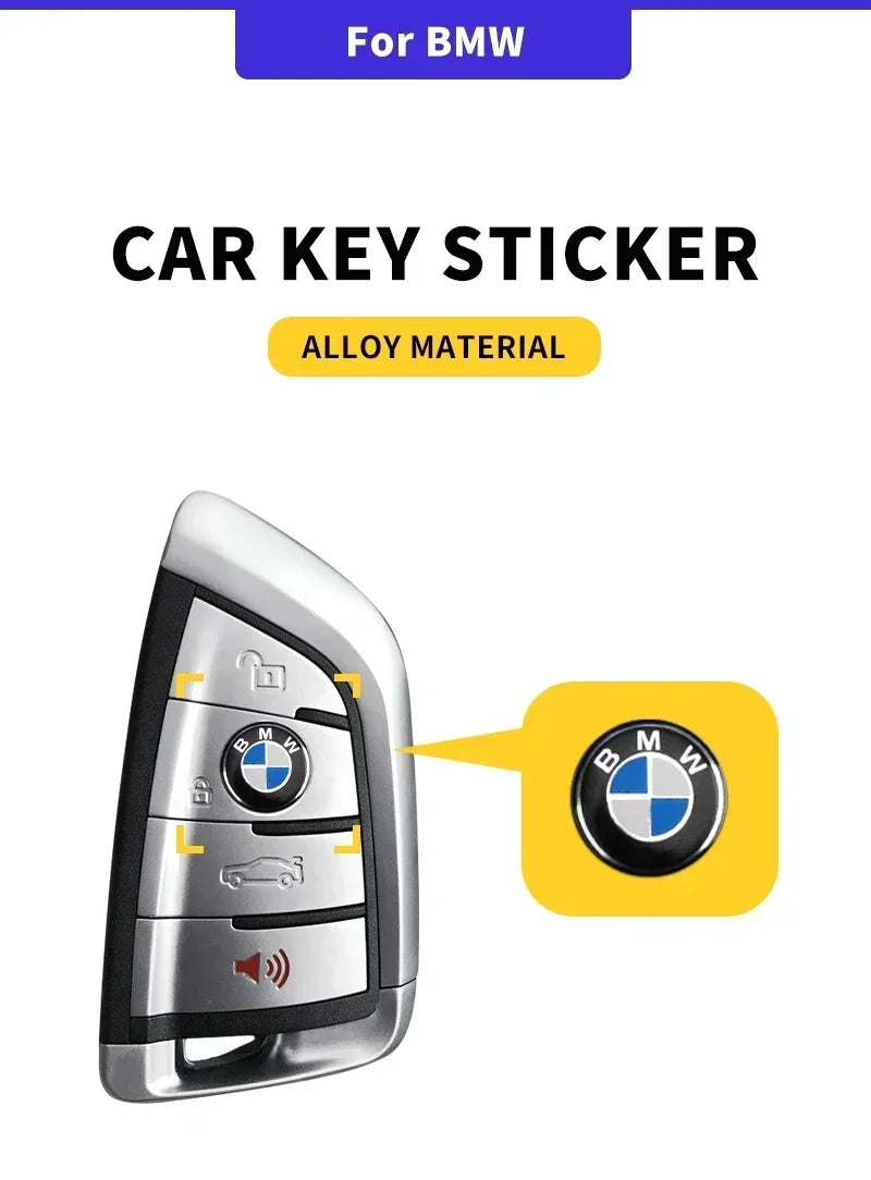 Adesivo Emblema Botão Rádio BMW