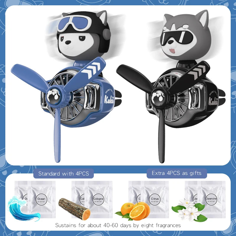 Aromatizador Bulldog Giratório para Carro