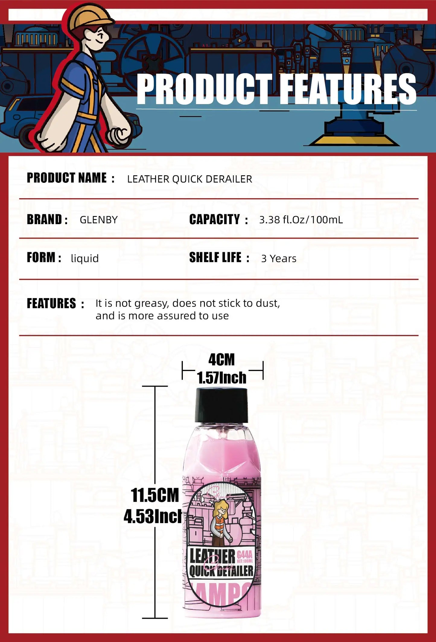 Spray de Cera Nano para Couro e Painel