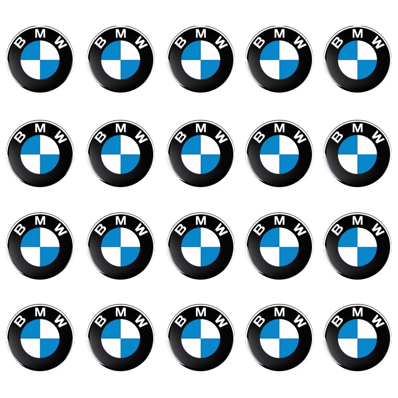 Adesivo Emblema Botão Rádio BMW