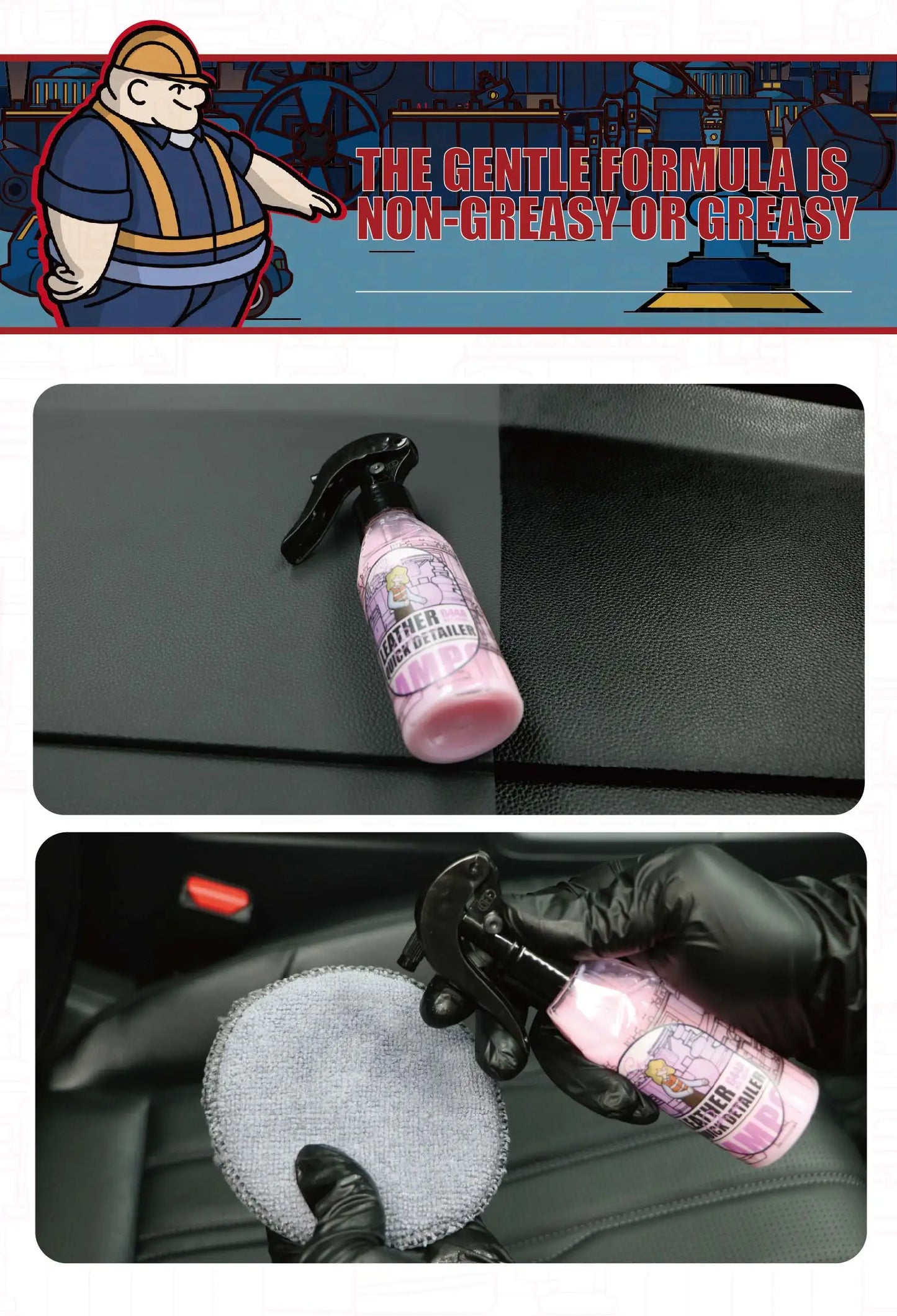 Spray de Cera Nano para Couro e Painel