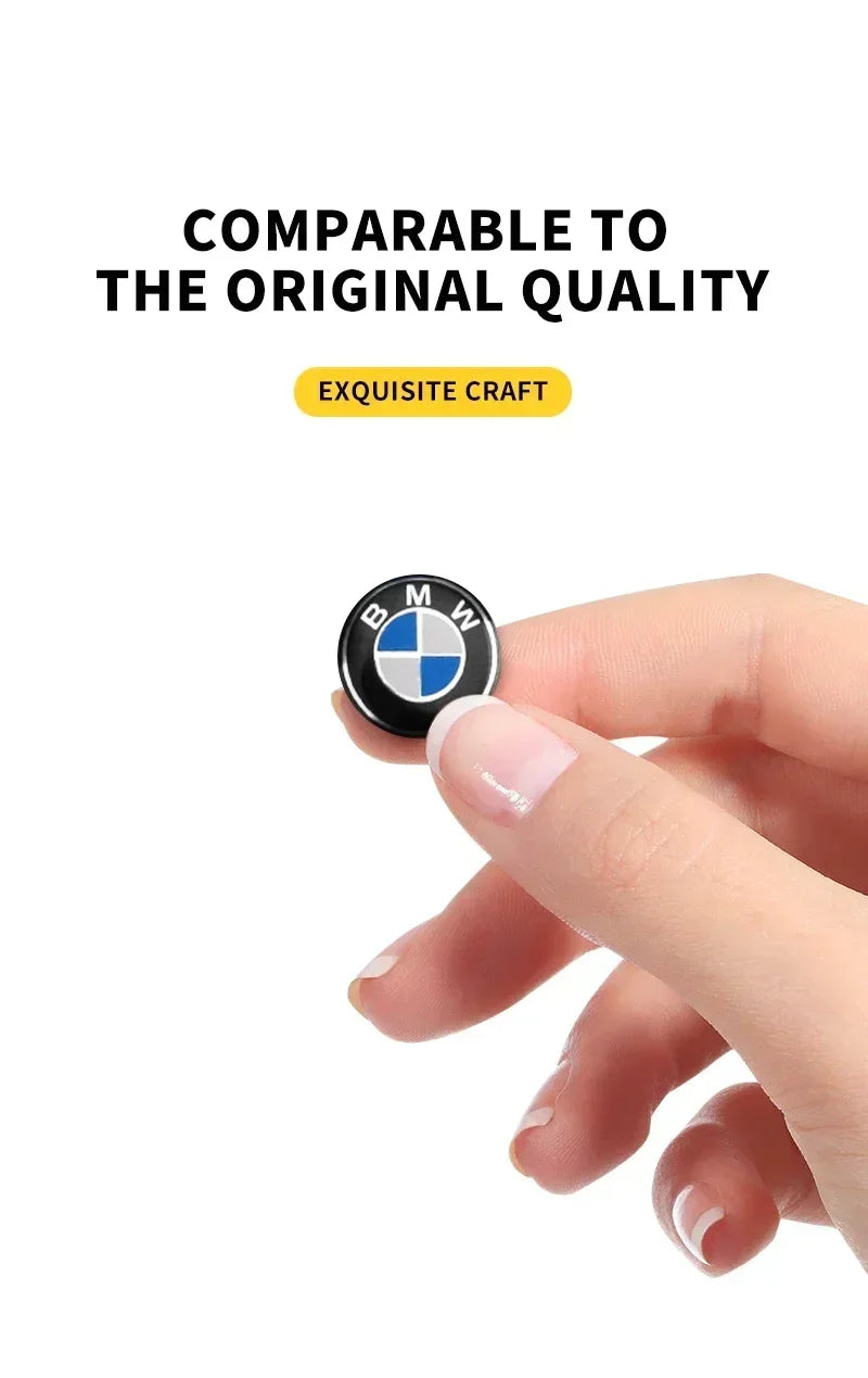Adesivo Emblema Botão Rádio BMW