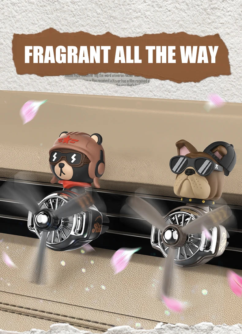 Aromatizador Bulldog Giratório para Carro