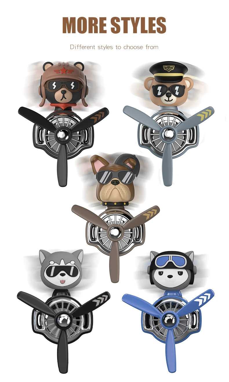 Aromatizador Bulldog Giratório para Carro