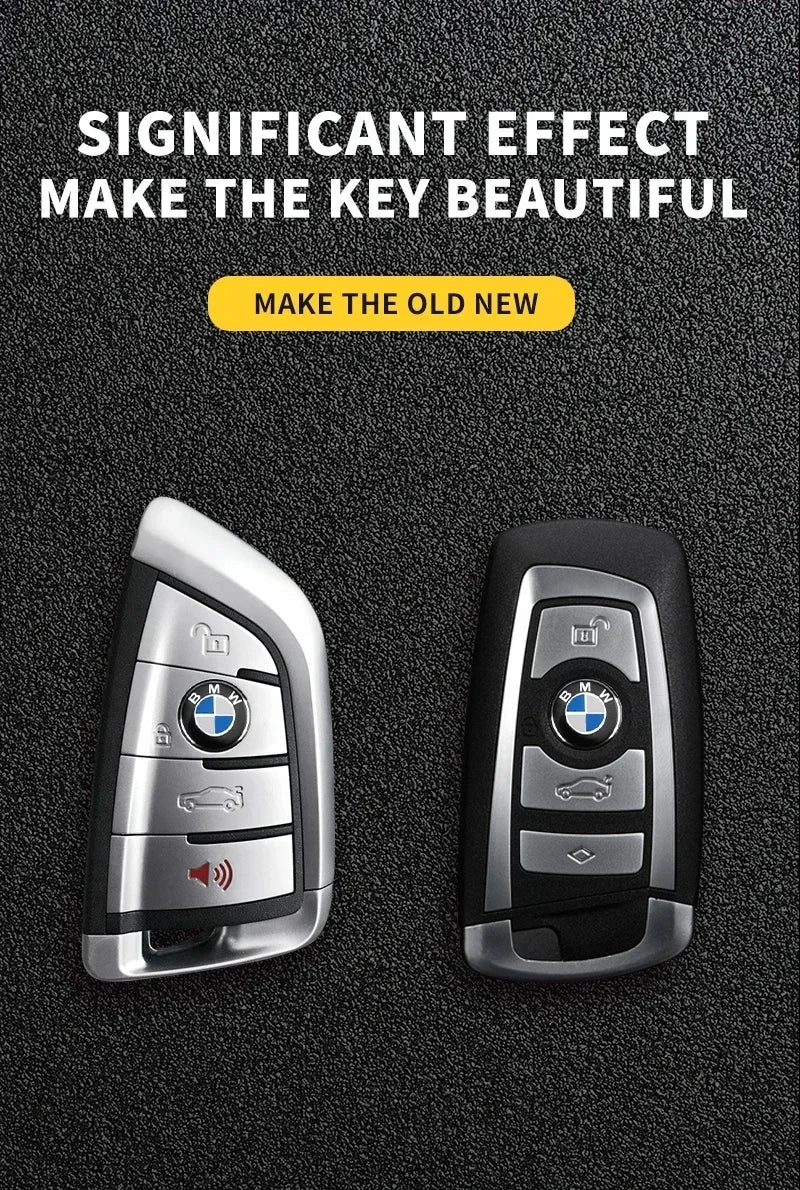 Adesivo Emblema Botão Rádio BMW