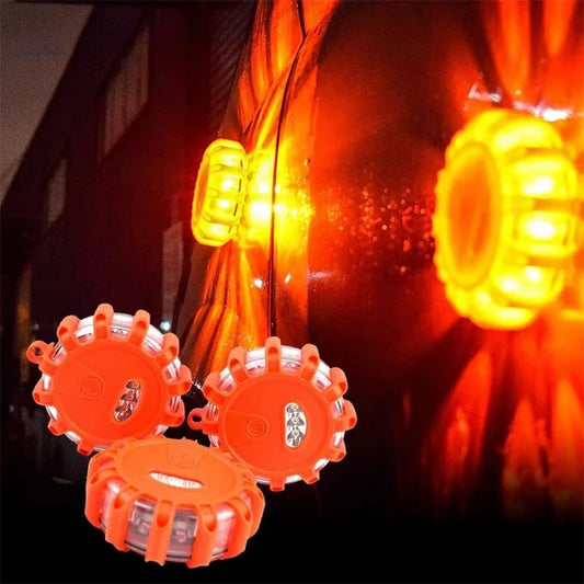 Luz de Advertência LED Recarregável 9 Modos