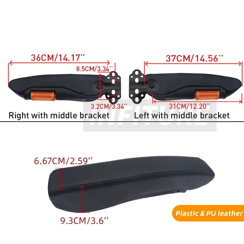 Apoio de Braço Ajustável 36cm Universal