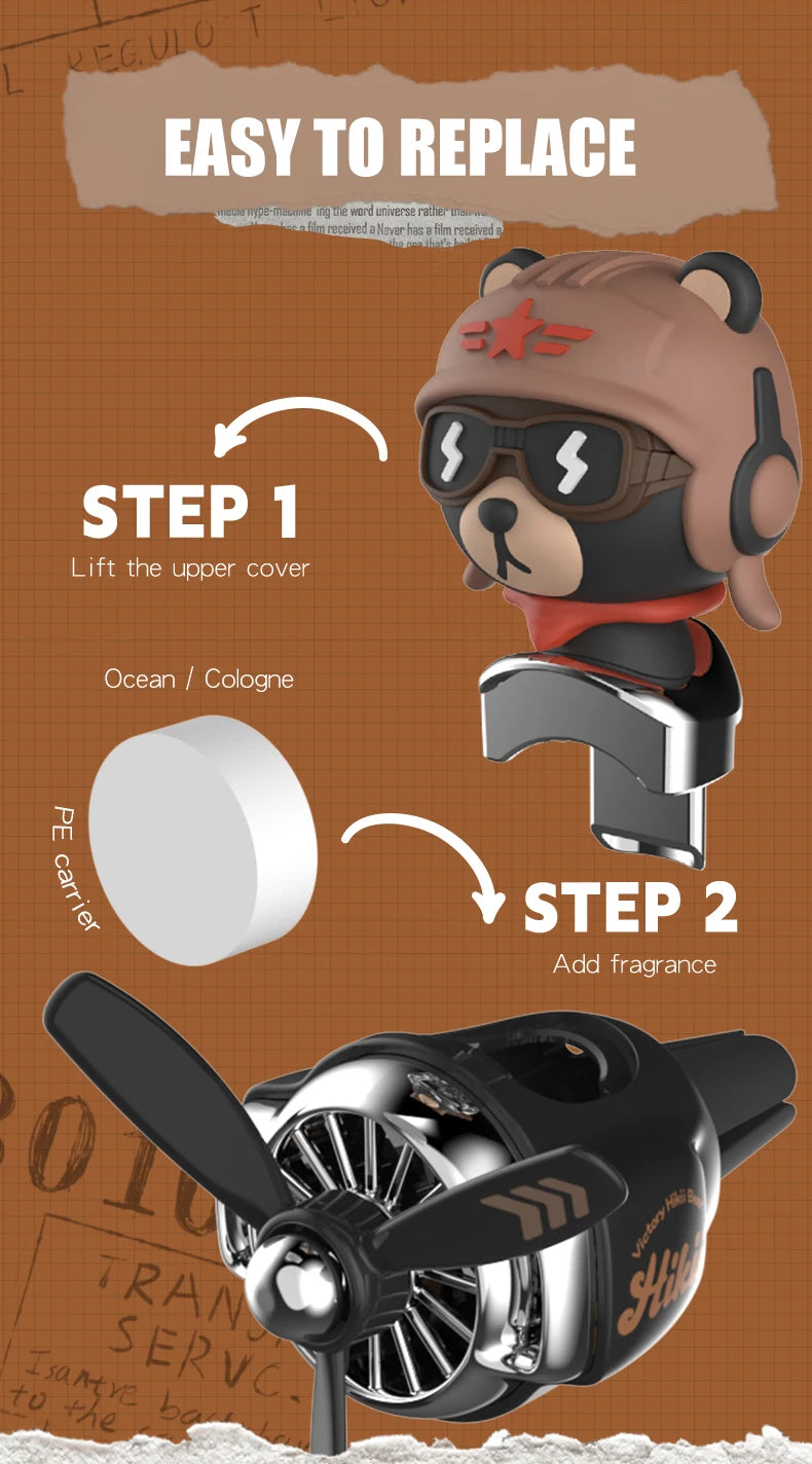 Aromatizador Bulldog Giratório para Carro