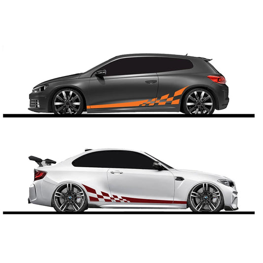 Kit 2 Adesivos Vinil Racing & Camuflagem