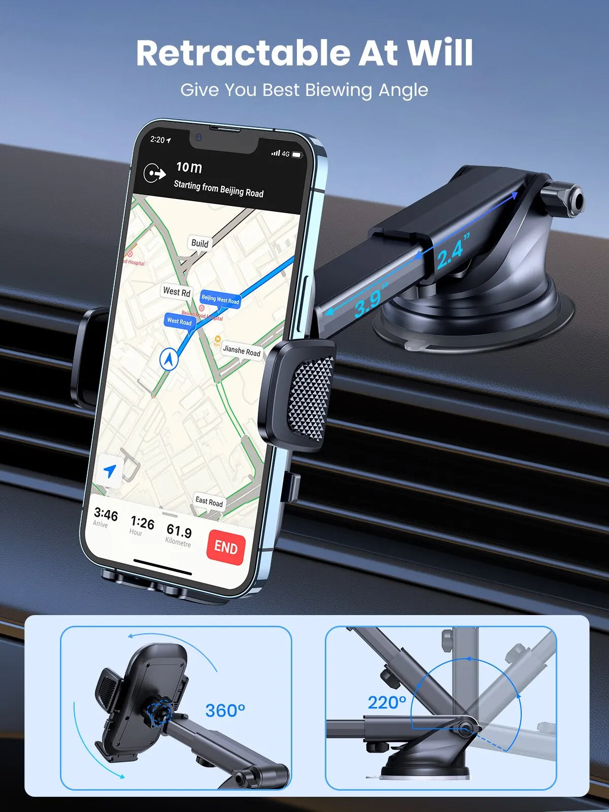 Suporte de Celular Gravity para Carro