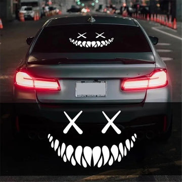 Adesivo Demon Sorridente para Vidro Traseiro