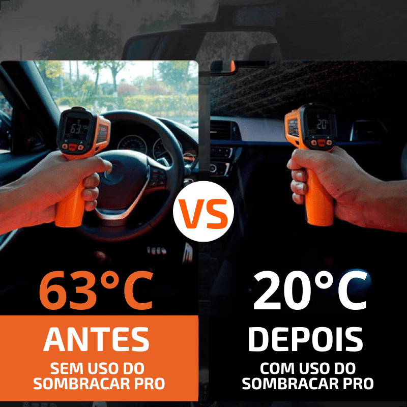 SOMBRACAR PRO - O ÚNICO COM 3 CAMADAS DE PROTEÇÃO